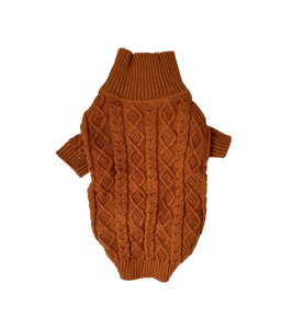 Chestnut Cable Knit Sweater